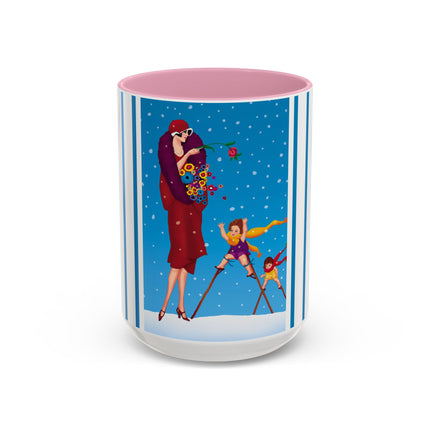 Snowfall & Couture Colorful Mugs (11oz, 15oz)