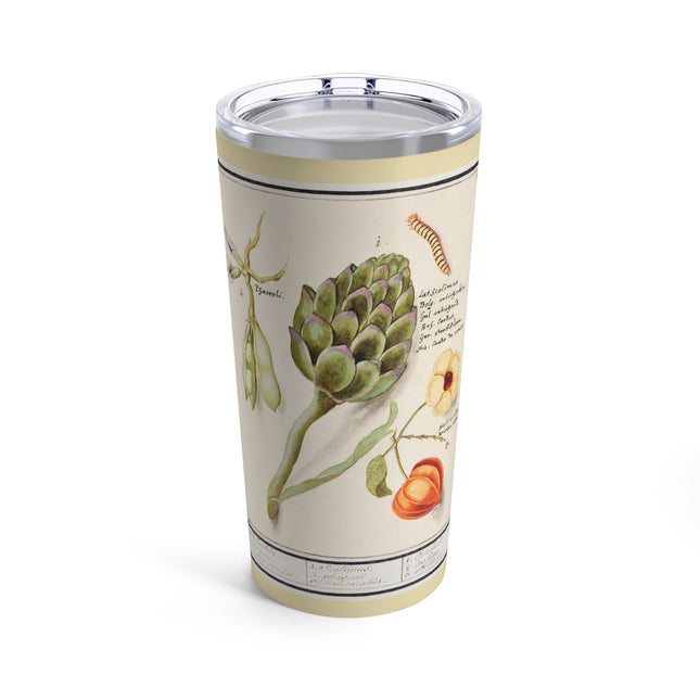 Artichoke, Broad Beans, and Lantern Plant by Anselmus Boëtius de Boodt Tumbler 20oz