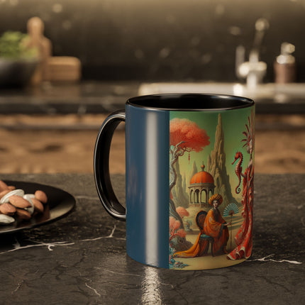 The Seahorse Court Colorful Mugs (11oz, 15oz)