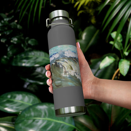 The Wave by Karl Hagemeister Copper Vacuum Insulated Bottle, 22oz