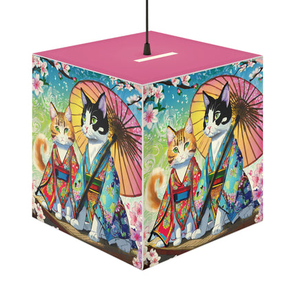 Kimono Kitties Light Cube Lamp