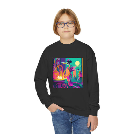 Dance of the Skeleton Ballerinas Youth Crewneck Sweatshirt