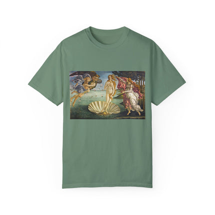 Birth of Venus by Sandro Botticelli Unisex Garment-Dyed T-shirt