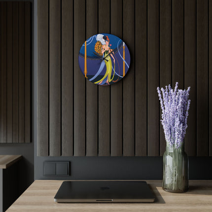 Smoke and Secrets Acrylic Wall Clock