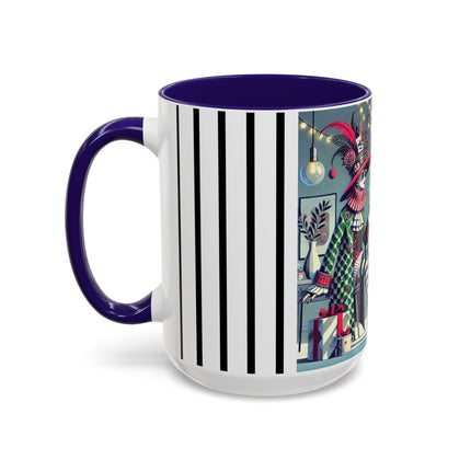 Whimsical Christmas Tea Party Colorful Mugs (11oz, 15oz)