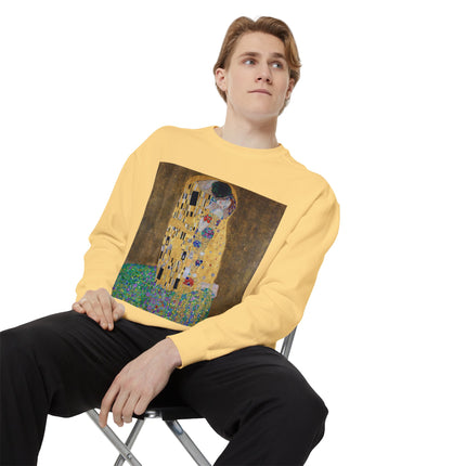 The Kiss by Gustav Klimt Unisex Garment-Dyed Sweatshirt