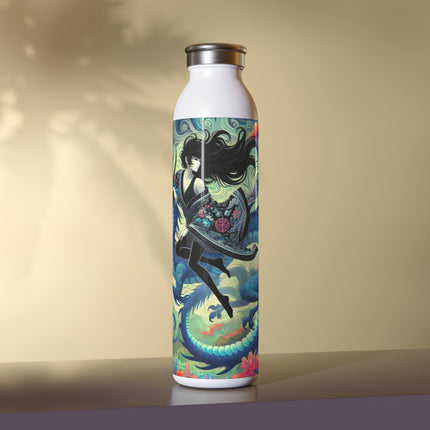 Mystic Guardian of the Sky Slim Water Bottle