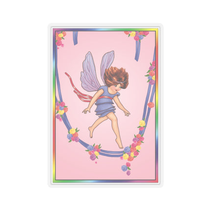 A Playful Fairy Jumps Rope Kiss-Cut Stickers (4 Sizes)