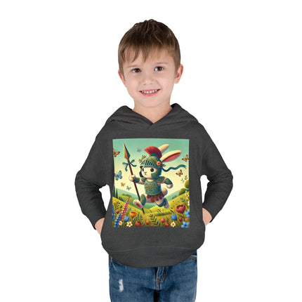 Rabbit Gladiator Toddler Pullover Fleece Hoodie