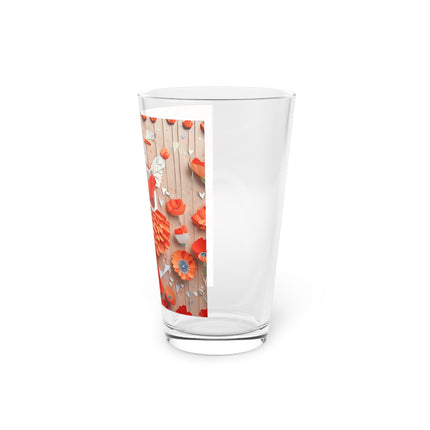 Poppy Fairy Glass, 16oz