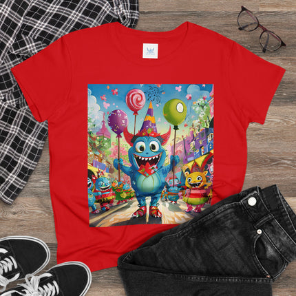 Monster Parade Madness Women's Midweight Cotton Tee