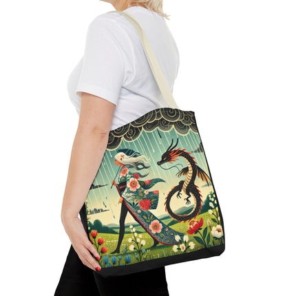 The Dragon Fairy’s Stride Tote Bag – Grace, Strength & Mythic Adventure