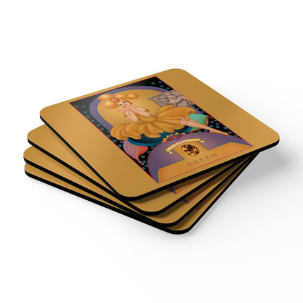 Scorpio Zodiac Design – November & Topaz by Sofia Chiostri | Corkwood Coaster Set