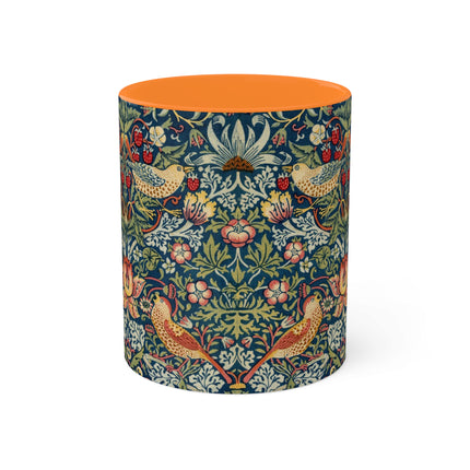 Strawberry Thief by William Morris Colorful Mugs, 11oz