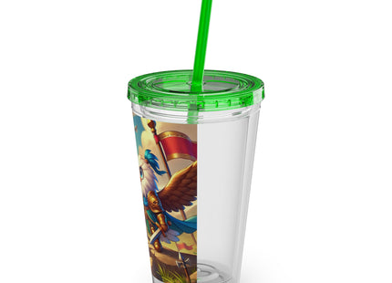 Watchful Guardian Sunsplash Tumbler with Straw, 16oz