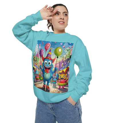 Monster Parade Madness Unisex Garment-Dyed Sweatshirt