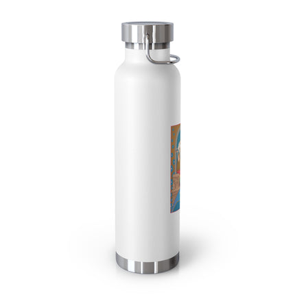 April & Diamond (from the Gem Series) by Sofia Chiostri Copper Vacuum Insulated Bottle, 22oz