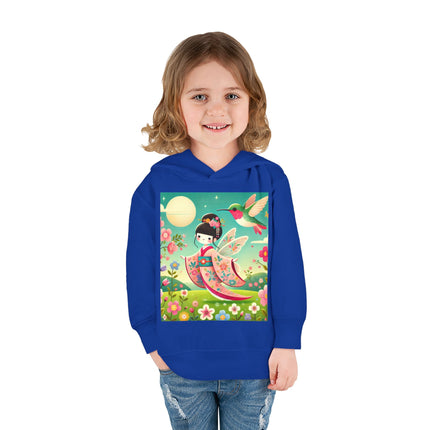 Geisha Fairy and the Hummingbird Blossom Toddler Pullover Fleece Hoodie