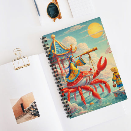 The Celestial Crab Navigator Spiral Notebook - Ruled Line