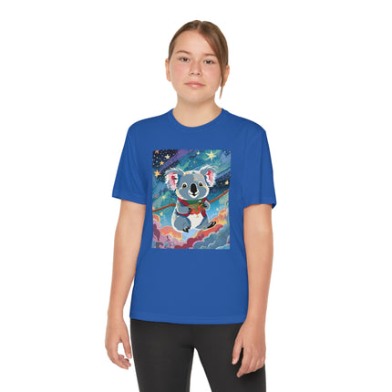 Cute Koala Youth Competitor Tee – Dreamy Skies & Whimsical Wonder