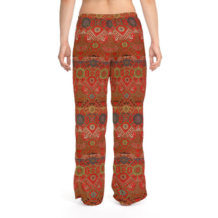 Japanese Fan Pattern by G.A. Audsley Women's Pajama Pants (AOP)