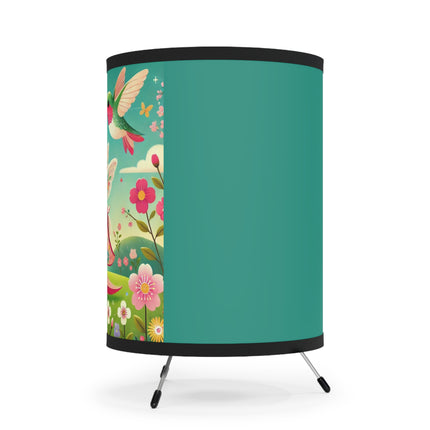 Geisha Fairy and the Hummingbird Blossom Tripod Lamp