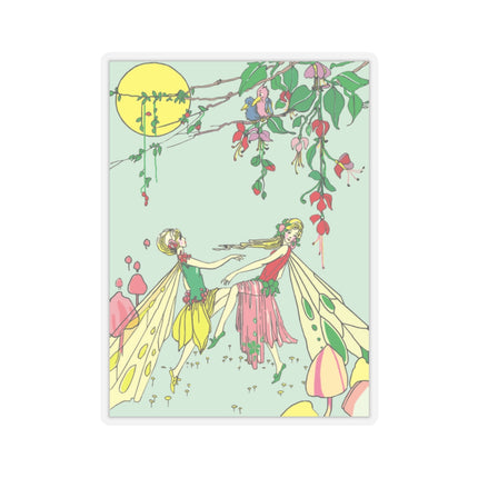 Moonlit Dance of Enchanting Fairies Kiss-Cut Stickers (4 Sizes)