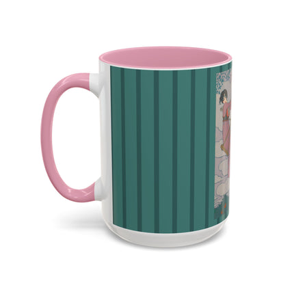 La balançoire by Georges Lepape Colorful Mugs (11oz, 15oz)
