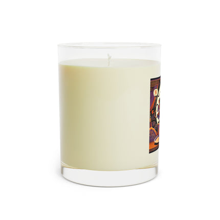Theatrical Halloween Kabuki Mice on Teacup Scented Candle - Full Glass, 11oz