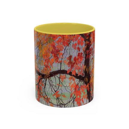 Autumn leaves by Edward Okuń Colorful Mugs (11oz, 15oz)