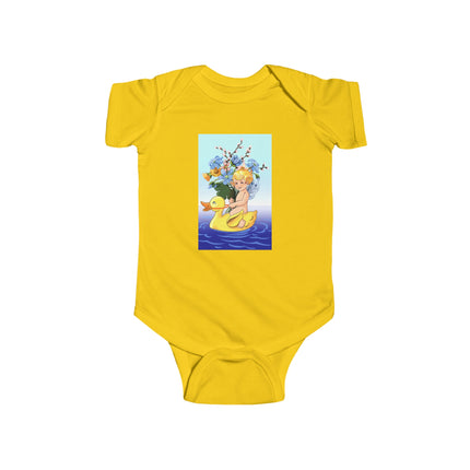 Bathing Adventures Baby Bodysuit – Whimsical Rubber Duck Water Play Design