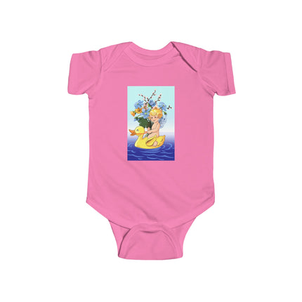 Bathing Adventures Baby Bodysuit – Whimsical Rubber Duck Water Play Design