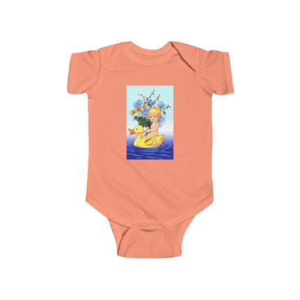Bathing Adventures Baby Bodysuit – Whimsical Rubber Duck Water Play Design