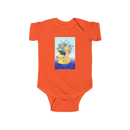 Bathing Adventures Baby Bodysuit – Whimsical Rubber Duck Water Play Design