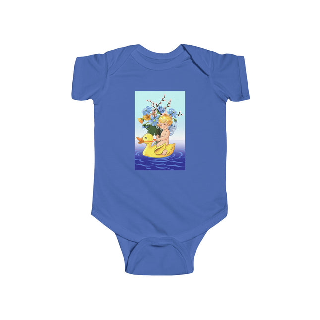 Bathing Adventures Baby Bodysuit – Whimsical Rubber Duck Water Play Design