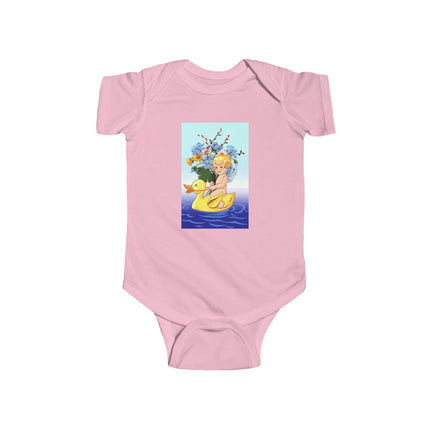 Bathing Adventures Baby Bodysuit – Whimsical Rubber Duck Water Play Design