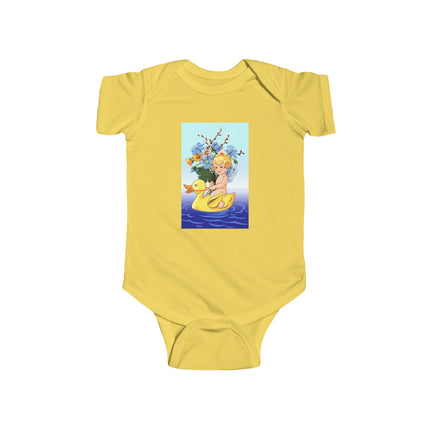Bathing Adventures Baby Bodysuit – Whimsical Rubber Duck Water Play Design