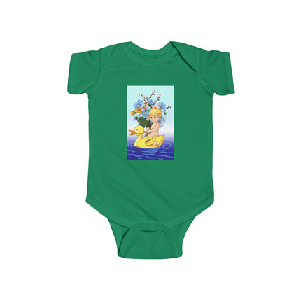 Bathing Adventures Baby Bodysuit – Whimsical Rubber Duck Water Play Design