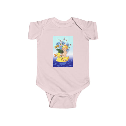 Bathing Adventures Baby Bodysuit – Whimsical Rubber Duck Water Play Design
