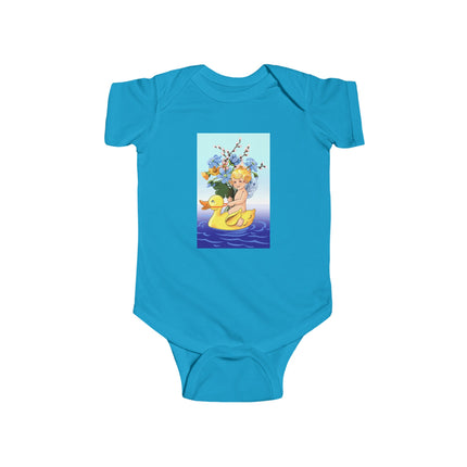 Bathing Adventures Baby Bodysuit – Whimsical Rubber Duck Water Play Design