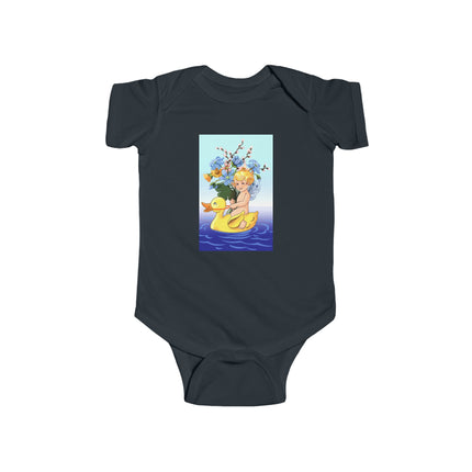 Bathing Adventures Baby Bodysuit – Whimsical Rubber Duck Water Play Design