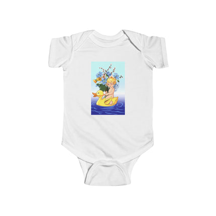Bathing Adventures Baby Bodysuit – Whimsical Rubber Duck Water Play Design