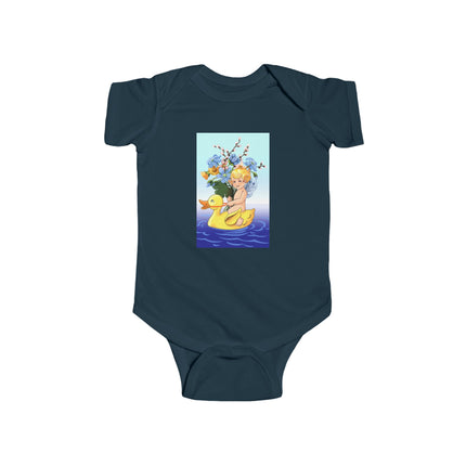 Bathing Adventures Baby Bodysuit – Whimsical Rubber Duck Water Play Design