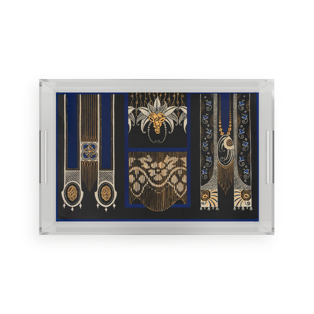 La décoration moderne dans le textile Pl. 4 by Gaston Charlet Acrylic Serving Tray