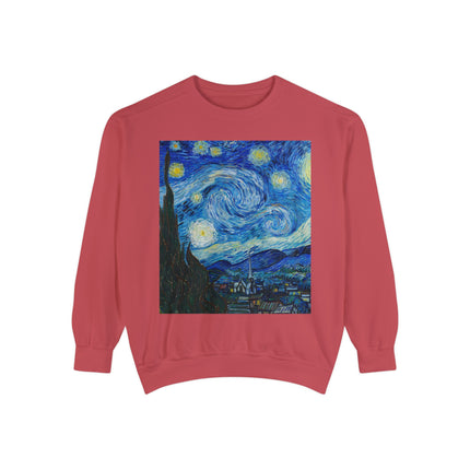 The Starry Night by Vincent Van Gogh Garment-Dyed Sweatshirt