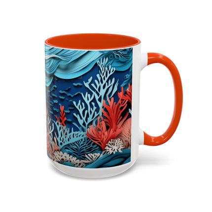 Enchanting Underwater Scene Colorful Mugs (11oz, 15oz)