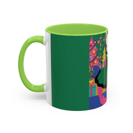 🎄🎁 The Emerald Christmas Belle Colorful Mug – Colorful Holiday Fashion Fantasy