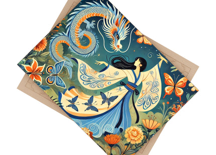 Fairy Waltz in the Butterfly Garden Ceramic Tile