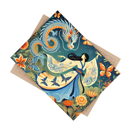 Fairy Waltz in the Butterfly Garden Ceramic Tile