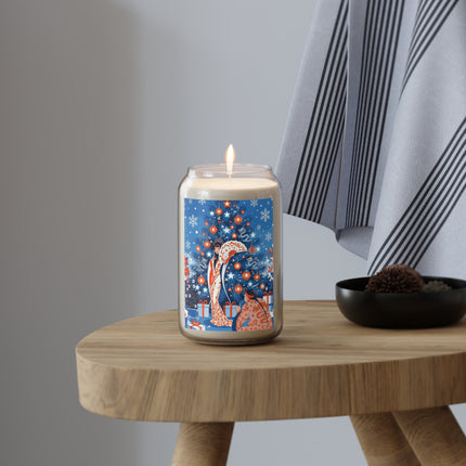🎋❄️ The Winter Lantern Celebration Scented Soy Candle – Elegant Asian Christmas Fantasy